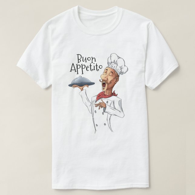 Camiseta Chef cantante italiano (Diseño del anverso)