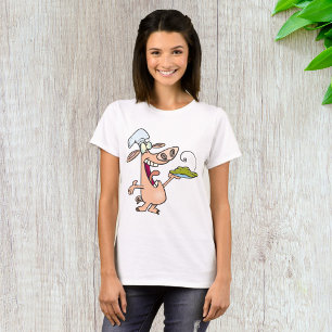 Camiseta Chef Cerdo Con Comida
