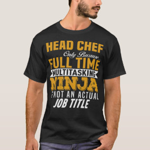 Camiseta Chef Chef cumpleaños divertida culinaria