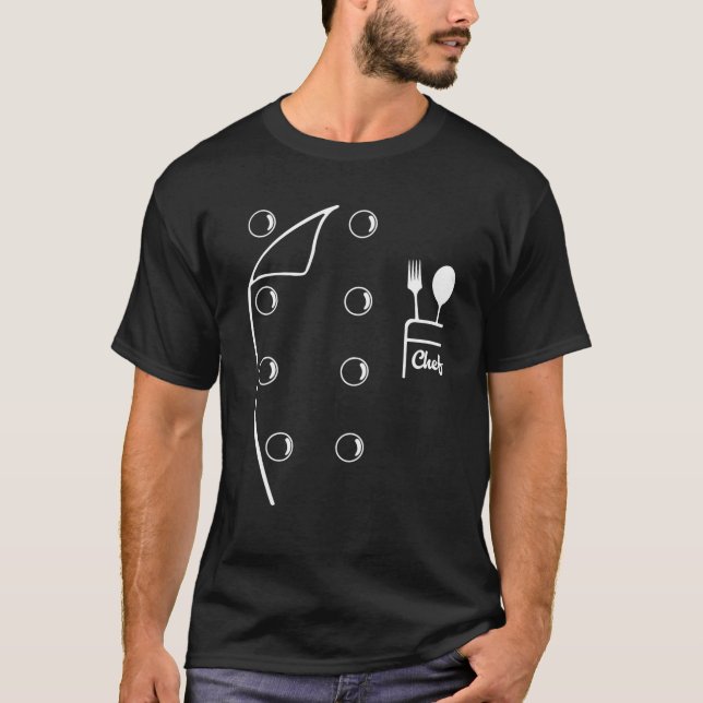 Camiseta Chef Coat Funny Jacket Cocinar Lover Para Hombres  (Anverso)