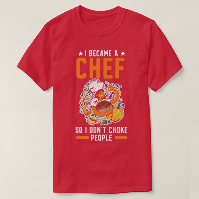 Camiseta Chef Cocina Cocina de Cocina Cocina de Gangster Cu (Diseño del anverso)