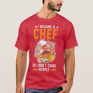 Camiseta Chef Cocina Cocina de Cocina Cocina de Gangster Cu