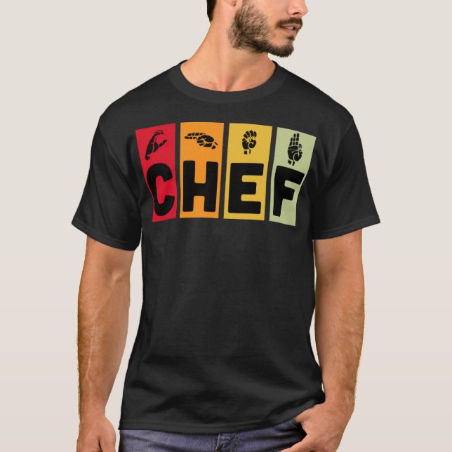 Camiseta Chef colorful funny pampered chef  (Anverso)