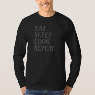 Camiseta Chef Come Cocina Duerme Come Repite 3