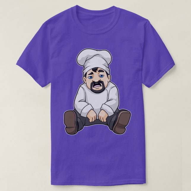 Camiseta Chef con barba gorra Chefs (Diseño del anverso)