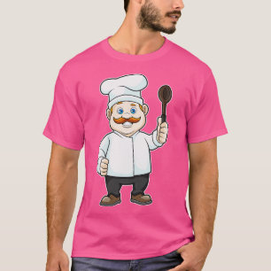 Camiseta Chef con chefs gorra Cuchara de sopa