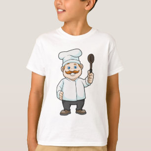Camiseta Chef con cuchara de gorra y sopa del chef