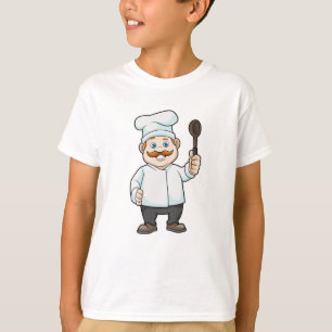 Camiseta Chef con cuchara de gorra y sopa del chef