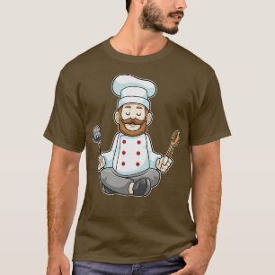 Camiseta Chef con cuchara de madera de manzana de cocina en