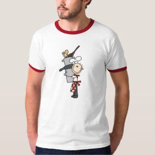 Camiseta Chef Con Ollas y Sartenes