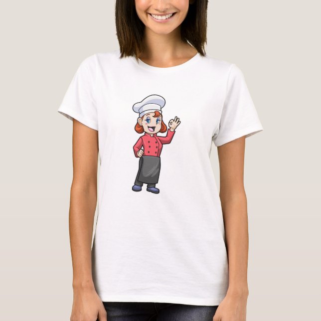 Camiseta Chef con plataforma de cocina (Anverso)