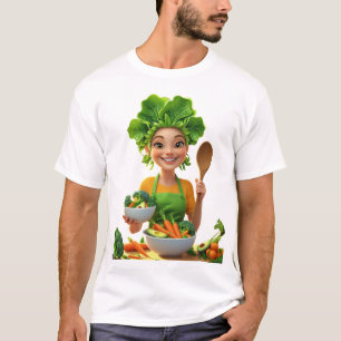 Camiseta Chef con Poder de las Plantas – Cocina con Amabili
