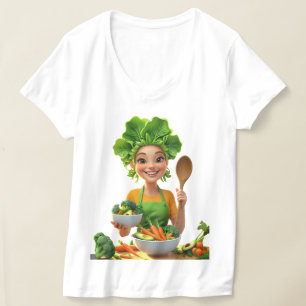 Camiseta Chef con Poder de las Plantas – Cocina con Amabili