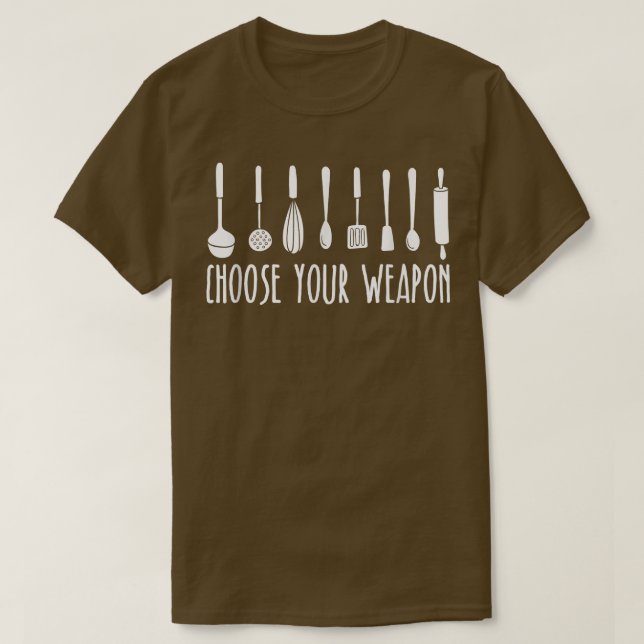 Camiseta Chef Con Utensilios De Cocina (Diseño del anverso)