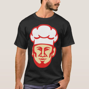 Camiseta Chef Cook Beard Toque Gorra tema de cumpleaños che