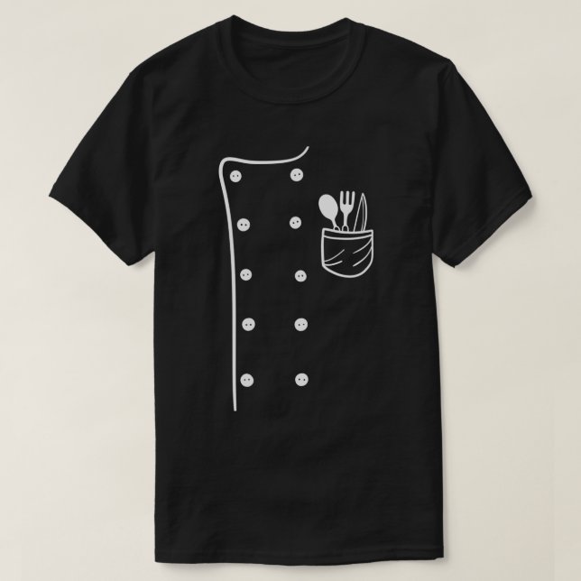Camiseta Chef Cook Uniform Costume Halloween (Diseño del anverso)