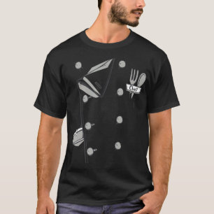 Camiseta Chef Costume Coat Uniforme Funny Cook Jacket para 