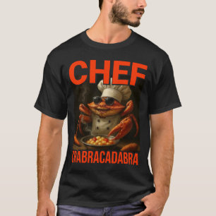 Camiseta Chef Crabracadabra Meme Divertido Rotura Cerebral