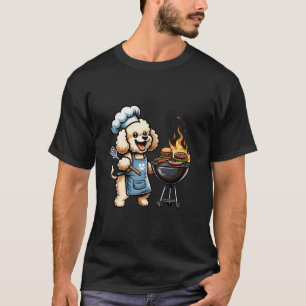 Camiseta Chef Cuadle Poodle Dog BBQ Grill Puppy Lover Barbe