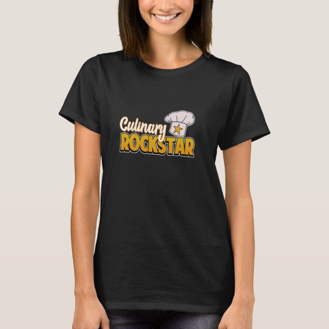 Camiseta Chef culinario Rockstar (Anverso)