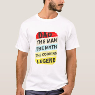 Camiseta Chef Dad Cocinar Leyenda Hogar Cocinar Padres Día 