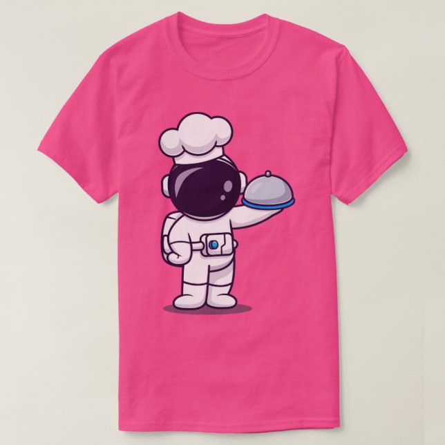 Camiseta Chef de Astronauta Cuesta Carro De Comida De Cloch (Diseño del anverso)