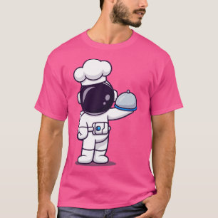 Camiseta Chef de Astronauta Cuesta Carro De Comida De Cloch