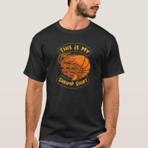 Camiseta Chef De Camarón De Mariscos De Mariscos De Madera
