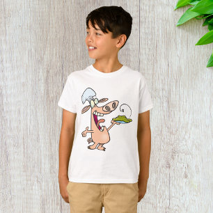Camiseta Chef De Cerdo Con Comida
