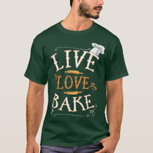 Camiseta Chef de cocina de Bake Live Love