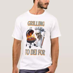 Camiseta Chef De Esqueleto Que Se Encuentra En Dei Para