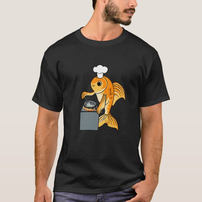 Camiseta Chef de Goldfish Cita irónica Cocina de pescado du (Anverso)