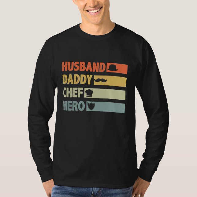 Camiseta Chef de la India Cook Dad Husband Daddy Hero Fathe (Anverso)