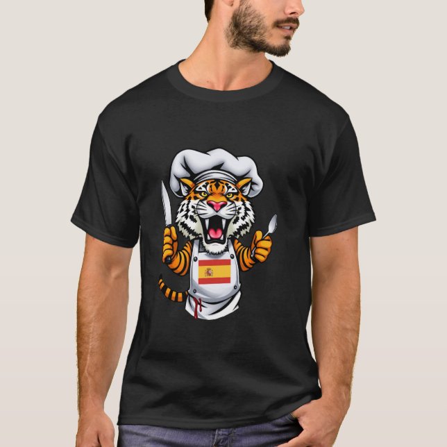Camiseta Chef de Paella de Tigre (Anverso)