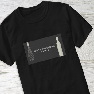 Camiseta Chef de Pastelería Moderno Simple Negocio de Panad