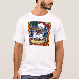 Camiseta Chef de pizza pug