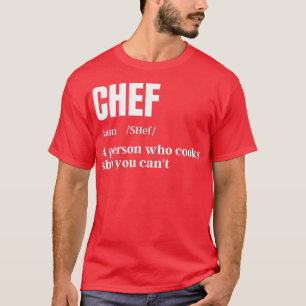 Camiseta Chef Definition Chef amp Cook Gits Funny Cooking