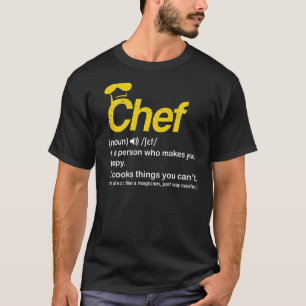Camiseta Chef Definition Cook Cooking Chefs