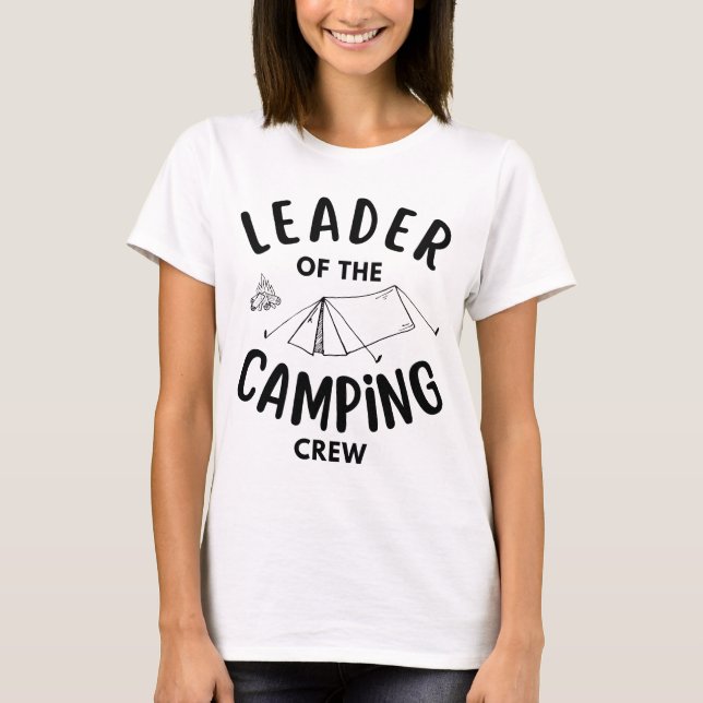 Camiseta Chef der Camping Crew – Leader of the camping crew (Anverso)