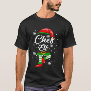 Camiseta Chef Elf Costume Funny Navidades Gire Equipo Grupo