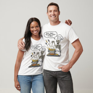 Camiseta Chef Esqueleto Divertido Arte Ups No es una especi