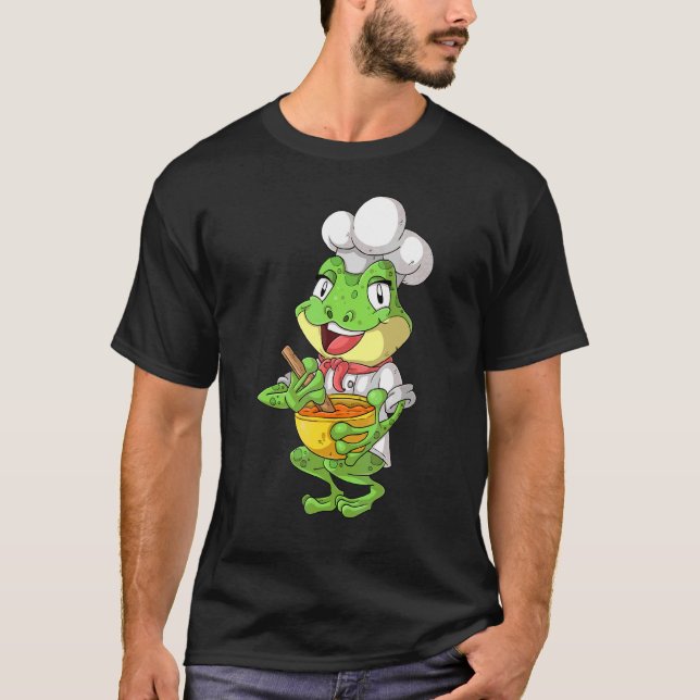 Camiseta Chef Frog  Rana hirviendo (Anverso)