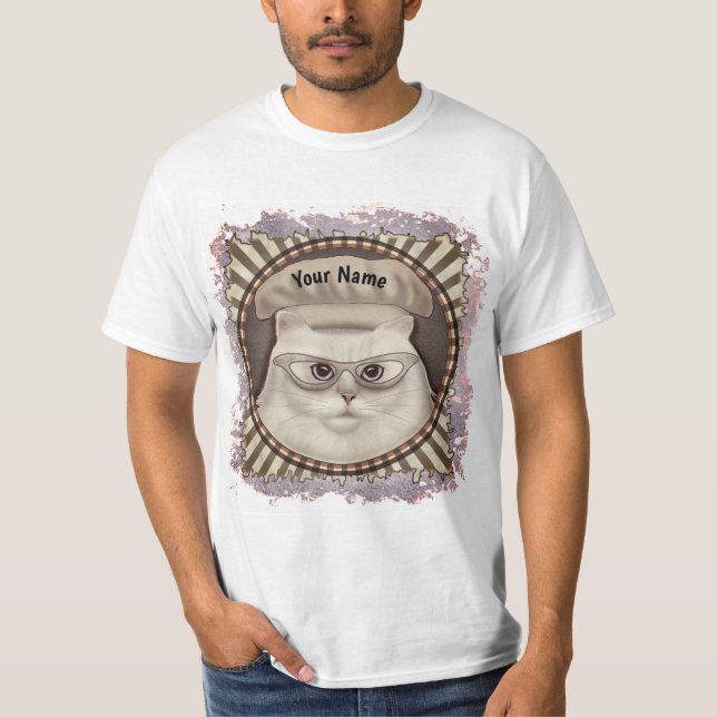 Camiseta Chef Gato Persa (Anverso)