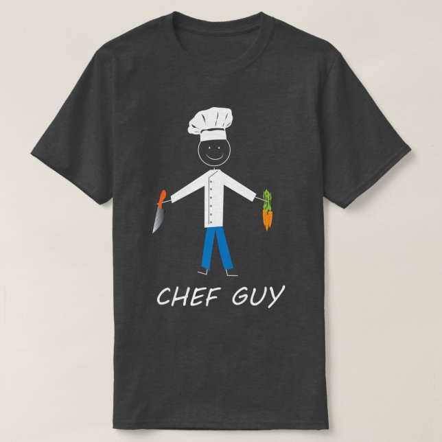 Camiseta Chef Guy Kitchen Restaurant Baking Cooking Enthusi (Diseño del anverso)