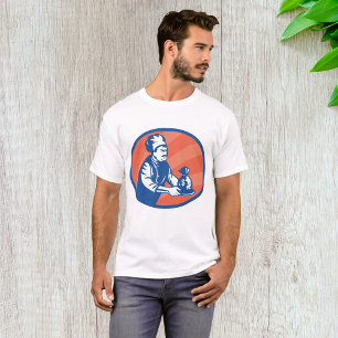 Camiseta Chef Holding Money Bag Restaurant Finance