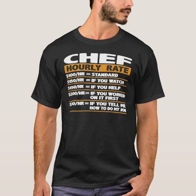 Camiseta Chef Hourrate Chef (Anverso)