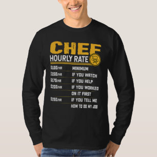 Camiseta Chef Hourrate Restaurante Gastronómico Cook Coo