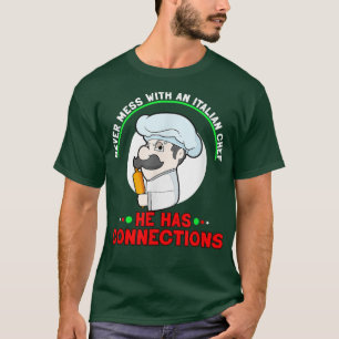 Camiseta Chef italiano Cocina Cocina Cocina asador Amante d