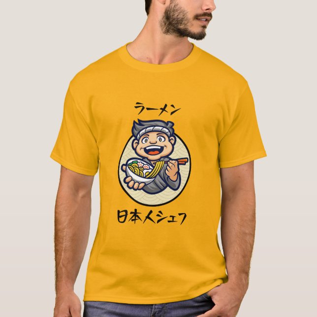 Camiseta Chef japonés Ramen (Anverso)