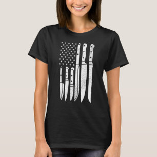 Camiseta Chef Knives Cocinando Cocina Utensil Cocinando La